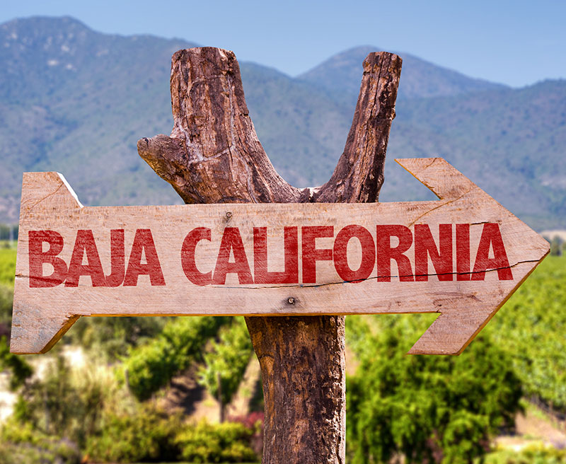 baja california sign